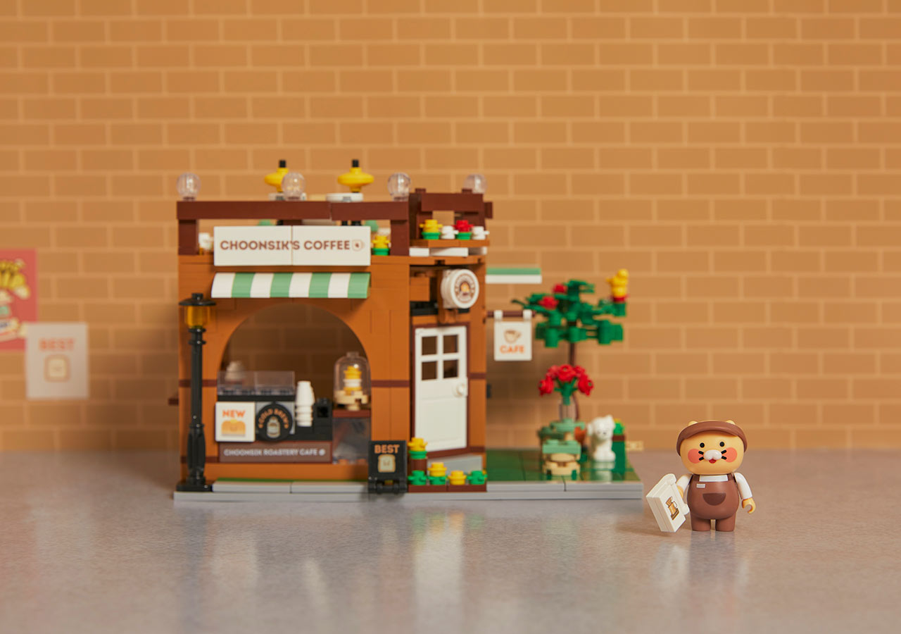 Kakao Friends-Brick Man Cafe Building Blocks Chunsik 磚人咖啡館 積木Chunsik