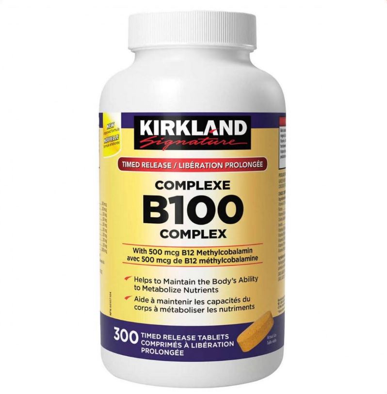 【加拿大空運直送】Kirkland Signature Vitamin B100 Complex 綜合維他命B100 300粒