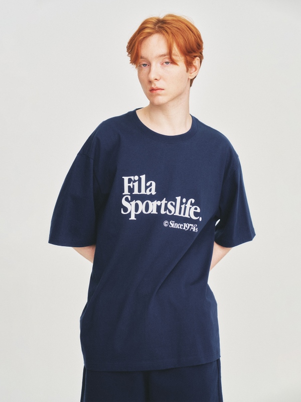 韓國FILA - Sportslife Short Sleeve T-shirt (INK NAVY)