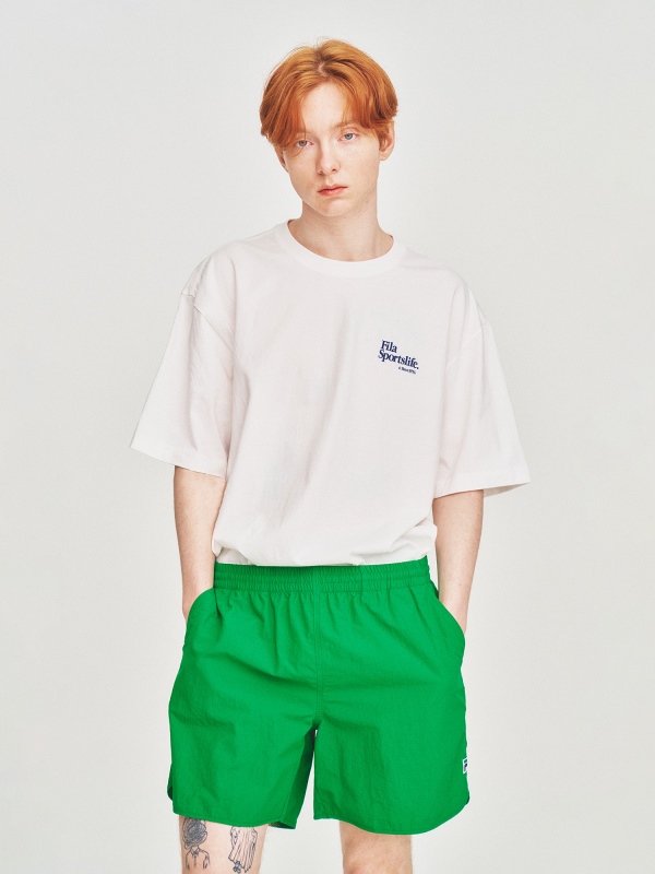 韓國FILA - Sportslife Small Logo Short Sleeve T-shirt (OFF WHITE) 