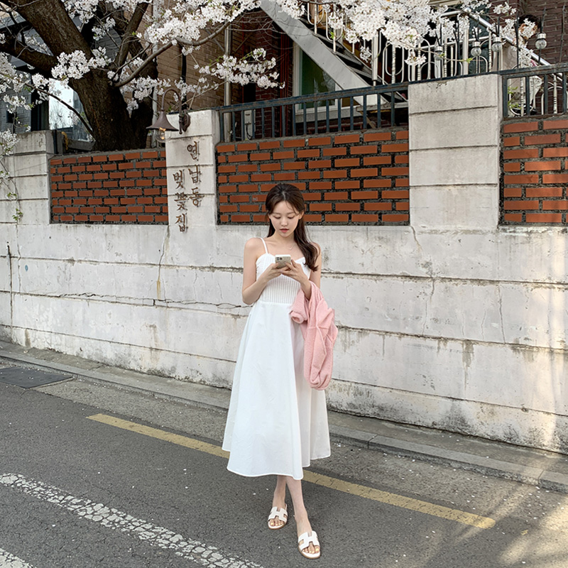 attrangs-아뜨랑스 - (벌써 여름) 델리 레이스 코튼 롱 원피스♡韓國女裝連身裙