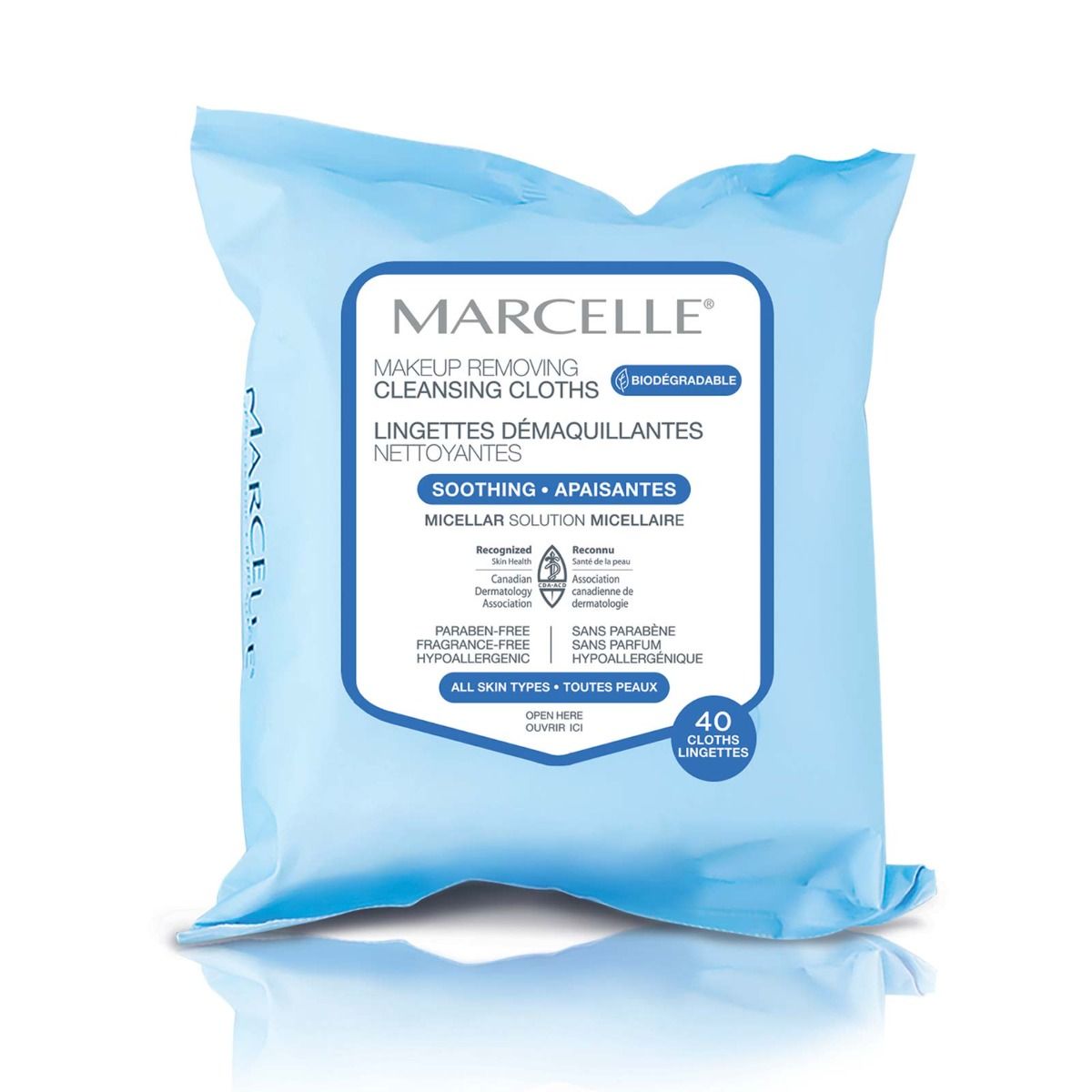 【限定優惠】Marcelle Biodegradable and Recyclable Cleansing Cloths