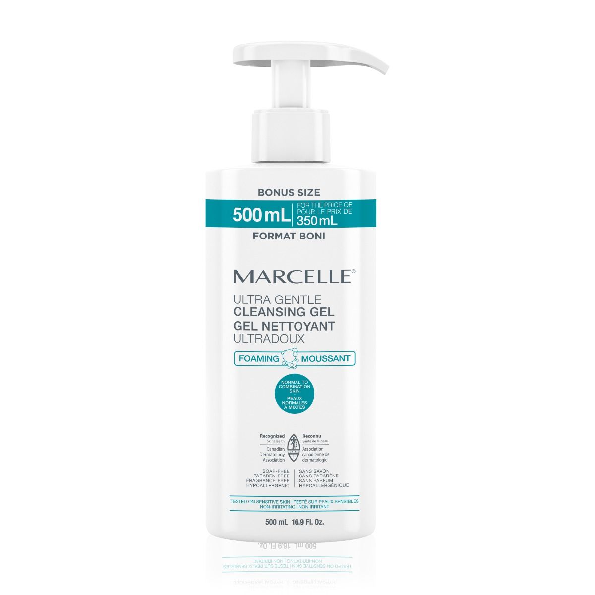 【限定優惠】Marcelle Ultra Gentle Cleansing Gel - Foaming - All skin type - Bonus size 500 mL