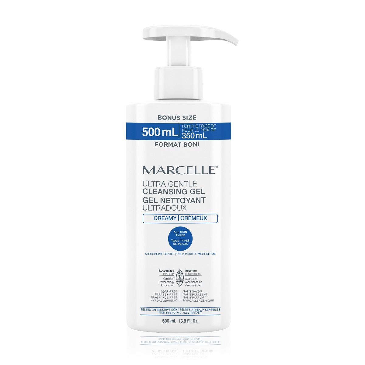 【限定優惠】Marcelle Ultra Gentle Cleansing Gel -  Creamy - Bonus Size 500 mL