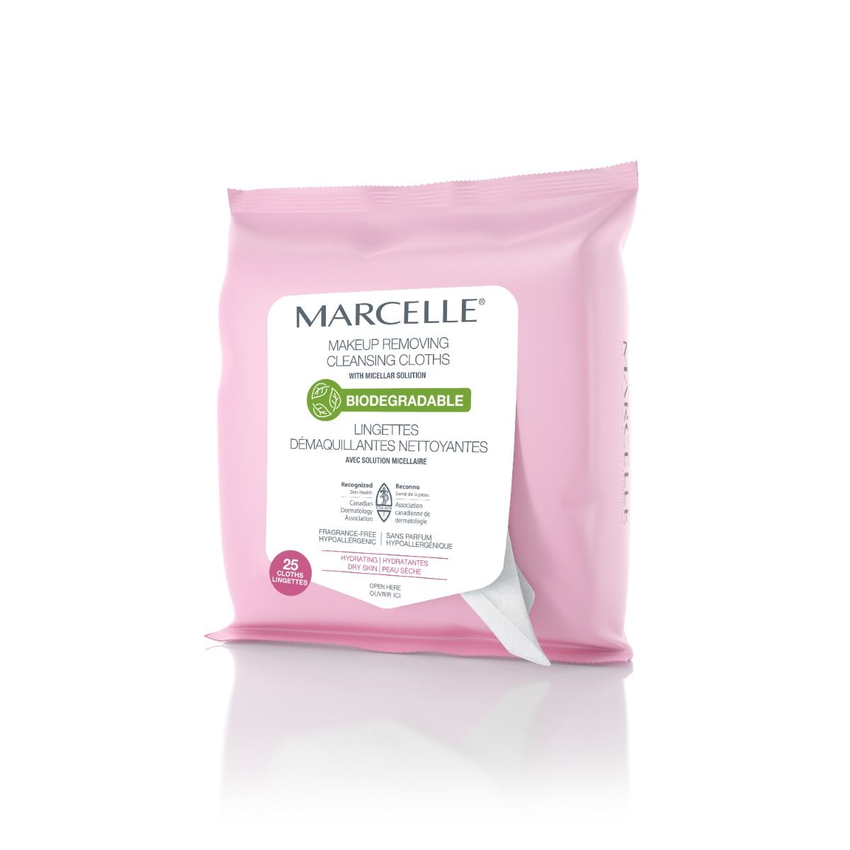 【限定優惠】Marcelle Biodegradable and Recyclable Hydrating Cleansing Cloths