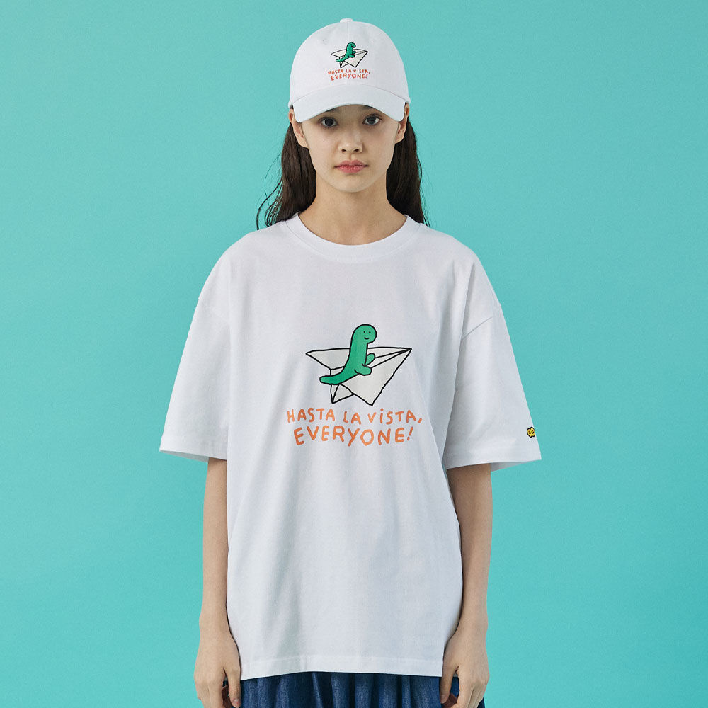 【限時優惠】JOGUMAN CO FLIGHT T-Shirt  | NAVY / WHITE