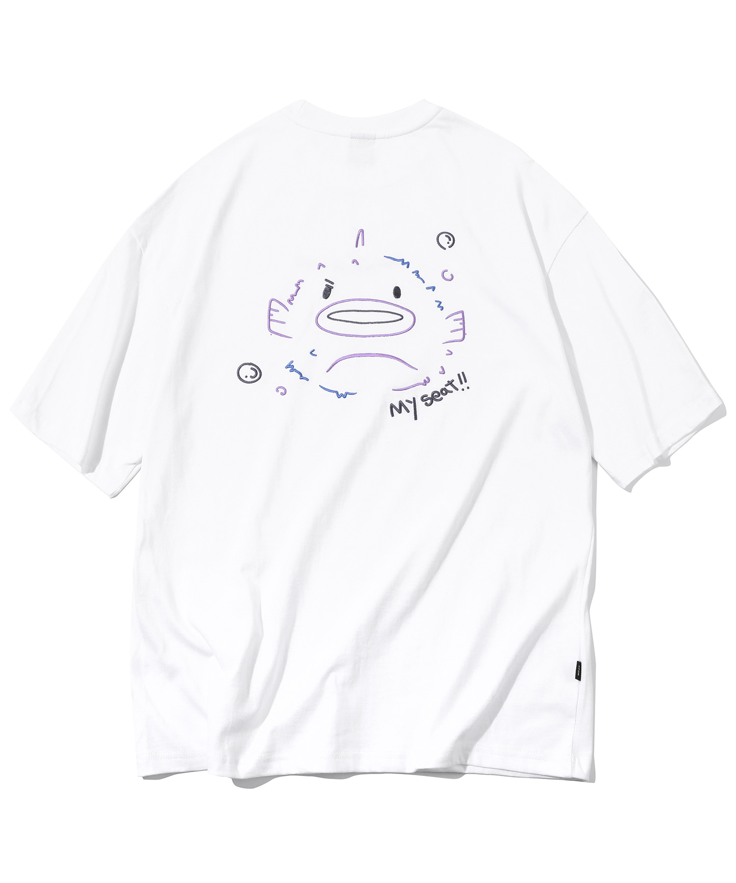 韓國CPGN STUDIO - Blowfish Embroidery Short Sleeve T-shirt White