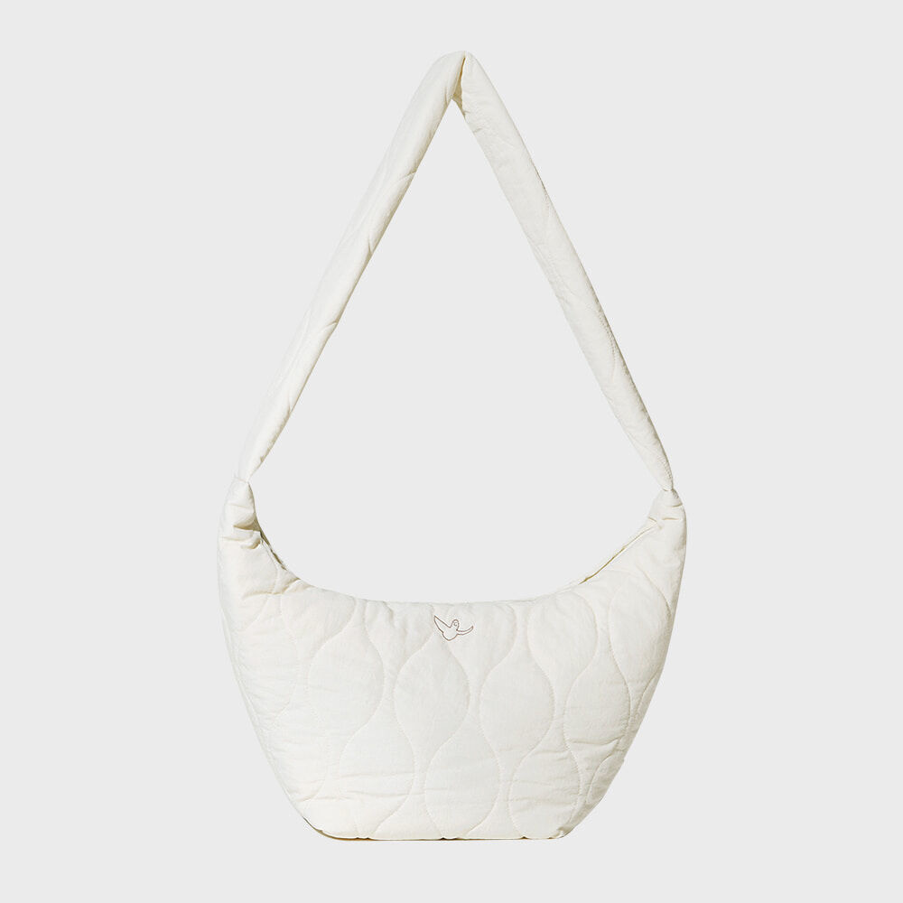 What it isNt - Angel Quilted Hobo Bag Ivory