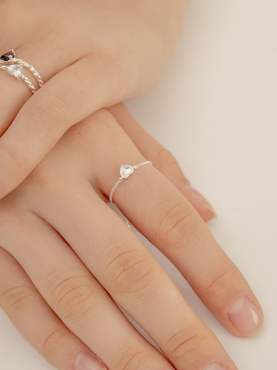 韓國Enbrox - lily heart ring