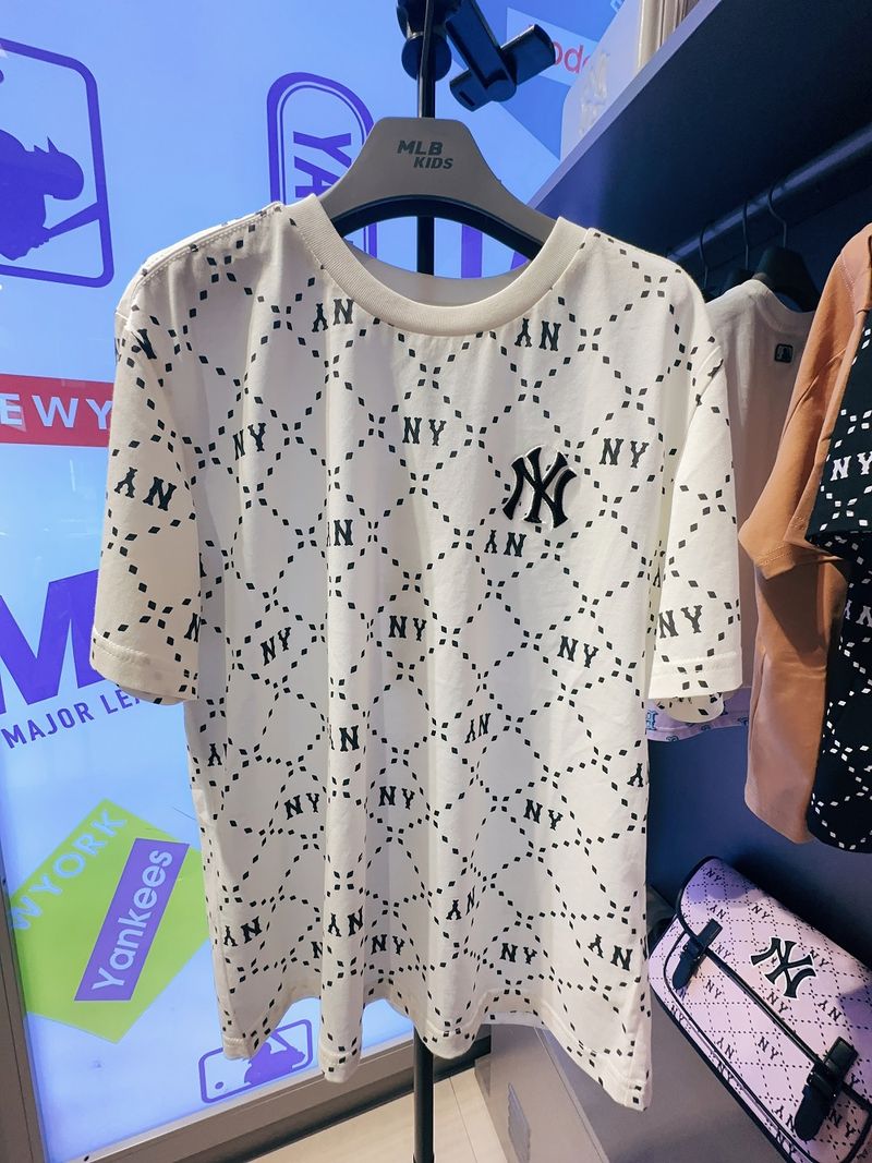 【限時優惠】MLB KIDS | Diamond Monogram T-shirt NEW YORK YANKEES - White