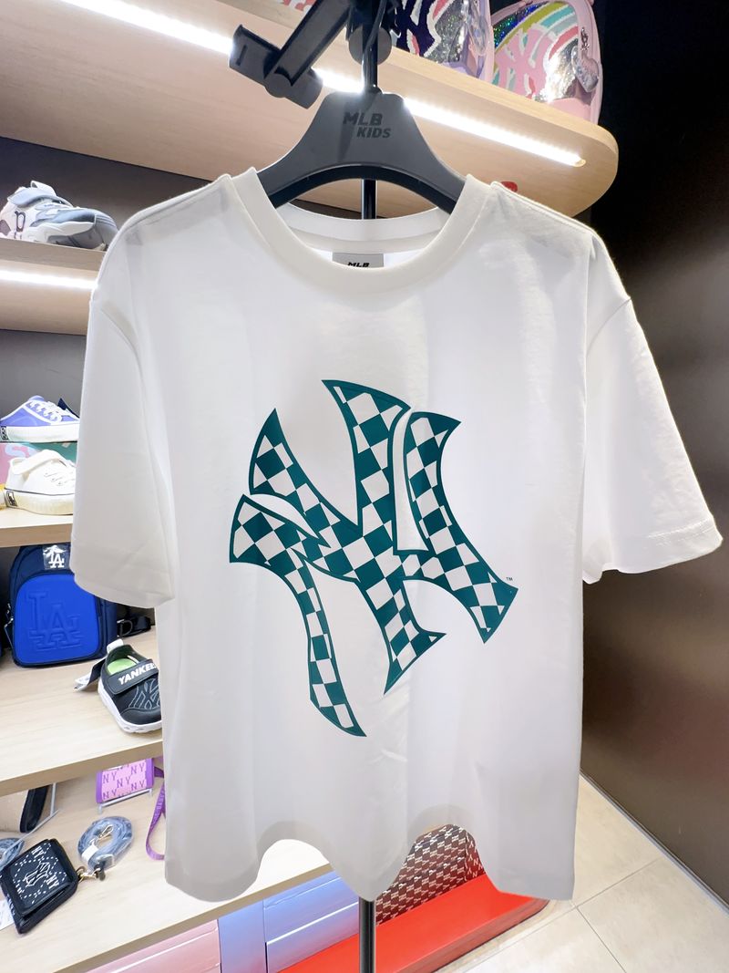 【限時優惠】MLB KIDS | Checkerboard T-shirt NEW YORK YANKEES - White