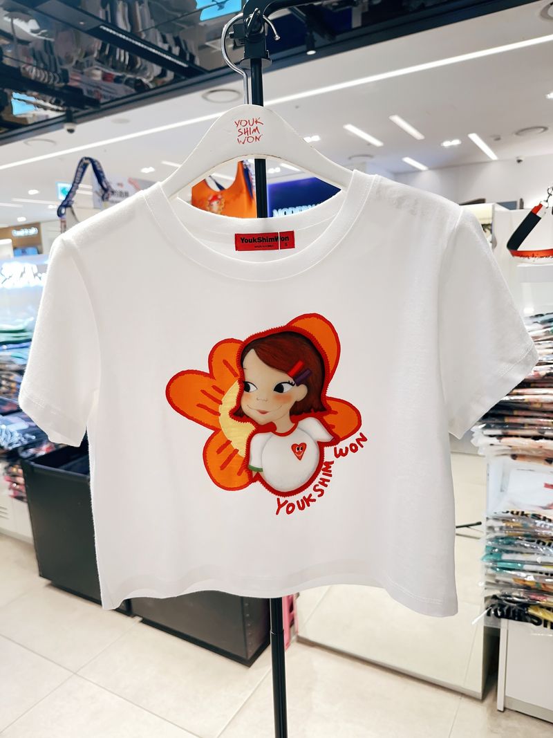 【限時優惠】YOUK SHIMWON Flower Crop T-shirt RIA